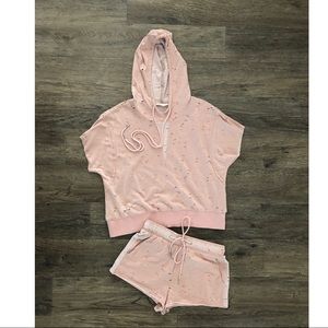 Main Street Two-Piece Blush Short Set
